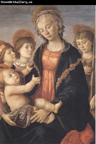 Sandro Botticelli Madonna and Child with St John and two Saints